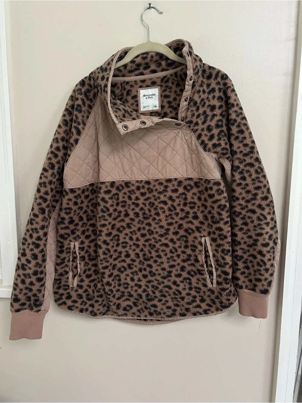 Abercrombie and fitch Leopard pullover jacket